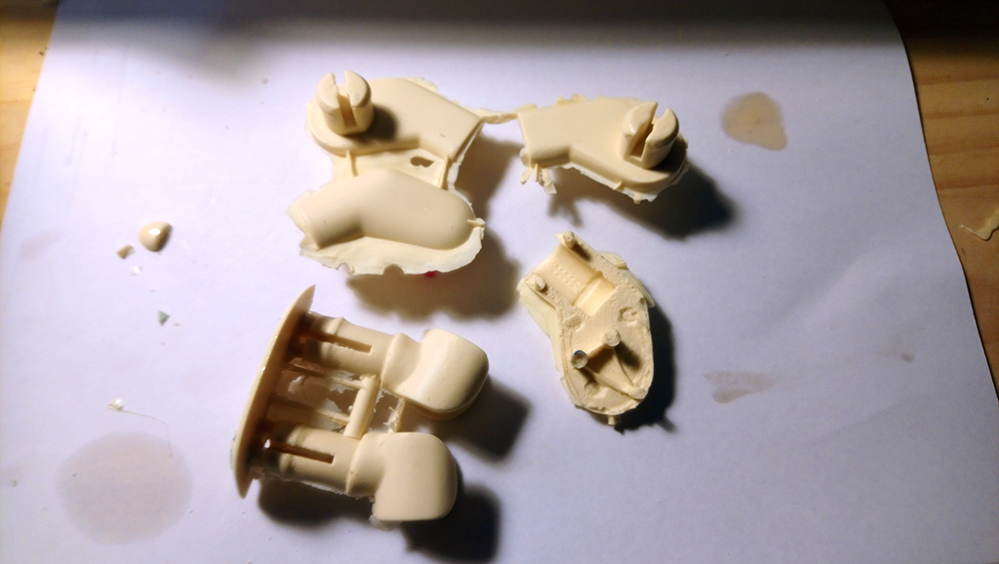lego minifigure parts cast with two part epoxy unfinished